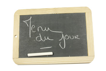 Fototapeta premium ardoise menu du jour