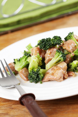Chicken and broccoli stir fry
