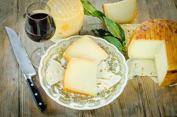 Pecorino sardo cheese, typical sardinian product