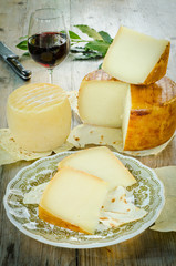 Pecorino sardo cheese, typical sardinian product