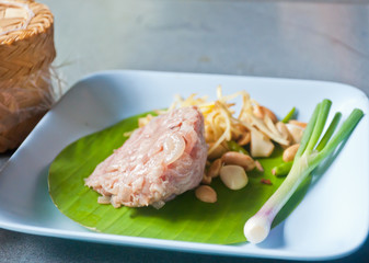 set of northern thai food