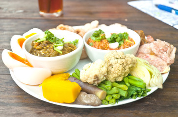 set of northern thai food