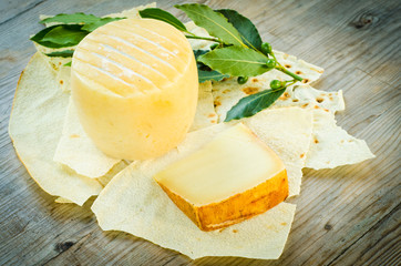 Pecorino sardo cheese, typical sardinian product