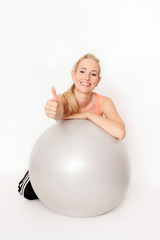 Sport mit Gymnastikball