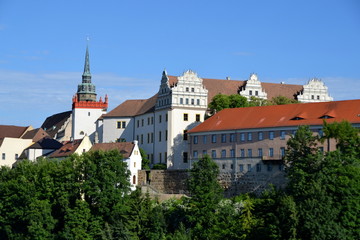 Blick zur Ortenburg in Bautzen