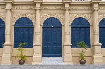 Fototapeta premium Door&window in the castle, the palace of Thailand.