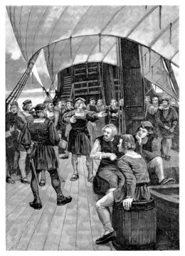 On Board - Sailing Ship : the Crew - 15th century