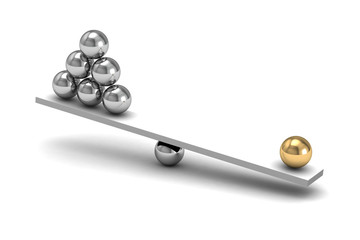 disbalance (high resolution 3D image)