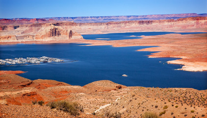 Wahweap Marina Bay Lake Powell Glen Canyon Arizona