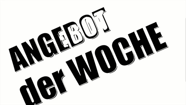 Angebot der Woche - black & white
