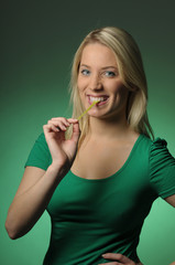 Fototapeta premium Pretty blond girl