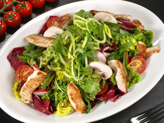 Salat mit Putenbrust