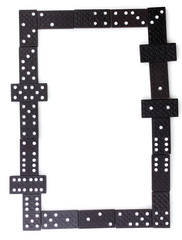 Playing domino isolated on white