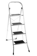 metal ladder isolated on white