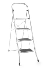 metal ladder isolated on white