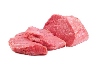 Raw steaks