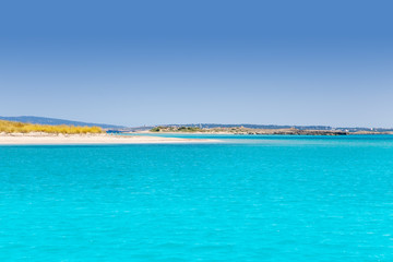 Balearic Formentera island in Espalmador Trucadors