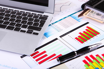 Fototapeta premium Financial papers on the table