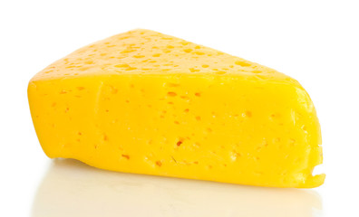 tasty cheese isolated on white
