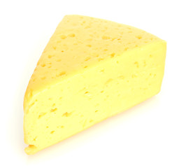 tasty cheese isolated on white