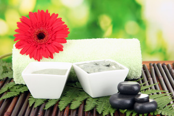 cosmetic clay for spa treatments