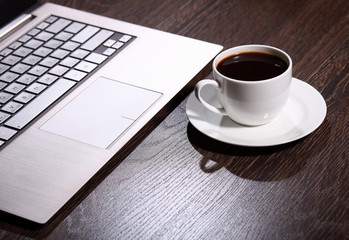 Coffee at business workplace