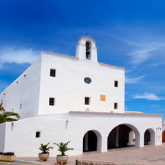 Fototapeta premium Ibiza Sant Josep de sa Talaia San Jose white church