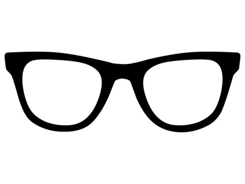 Vektor Nerdbrille von vorne