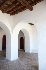 Ibiza Santa Agnes de Corona Ines white church