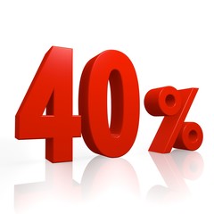40 pourcent