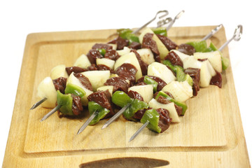 brochettes d'abats