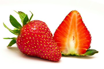 Strawberry Fruit Full & Sliced