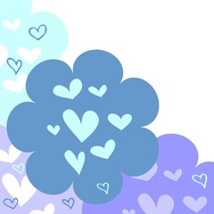 A cute background with hearts