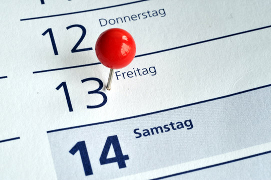 Freitag der Dreizehnte, Ungl&uuml;ck, Triskaidekaphobie, Aberglaube