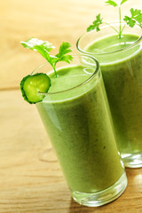 Healthy drink, vegetable juice, studio shot