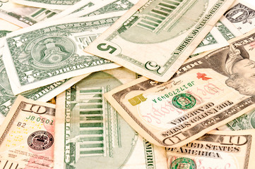 Dollars seamless background.