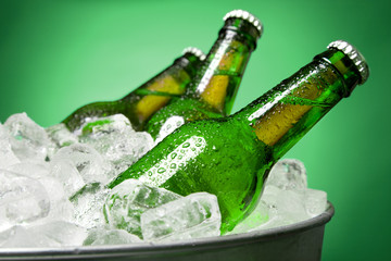 Green Beer Bottles
