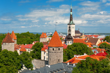 Old City of Tallin in summer