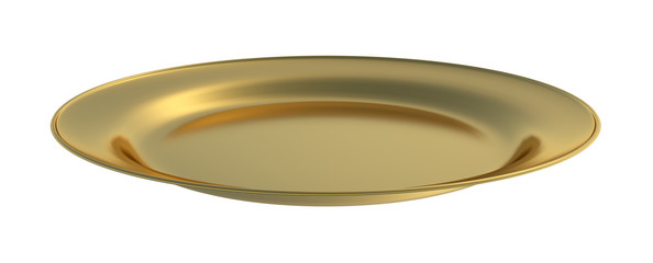 Golden dinner plate cutout