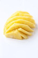 Fresh pineapple isolated on white background