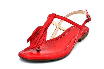 red sandals
