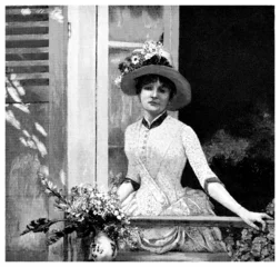 Deurstickers Belle Epoque - Vrouw - eind 19e eeuw © Erica Guilane-Nachez