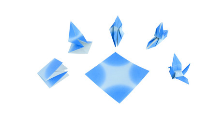 Blue bird Origami