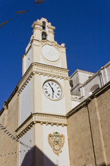 Fototapeta na wymiar Campanile Co-Cathedral of Gallipoli