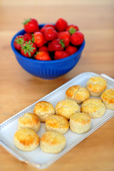 Strawberries and cookies for you
