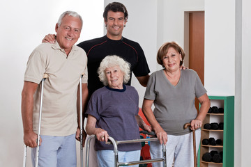 Fototapeta premium Male Physical Therapist with Patient