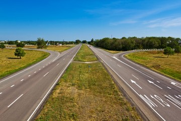 asphalt road landscape