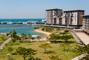 Fotobehang Australië Ontwikkeling Darwin City Waterfront