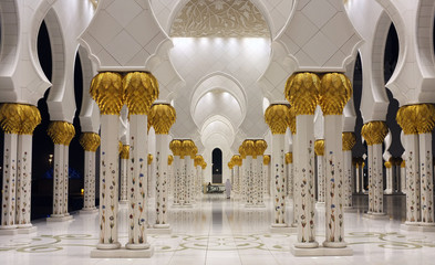 Sheikh Zayed Mosque in Abu D