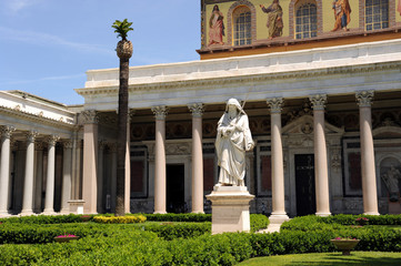 Naklejka premium Rom Basilika St. Paolo vor den Mauern